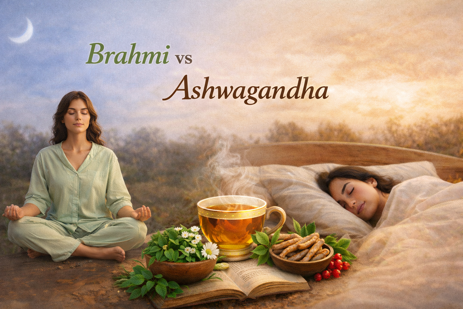Brahmi vs Ashwagandha for Sleep & Anxiety: Which One is Right for You?