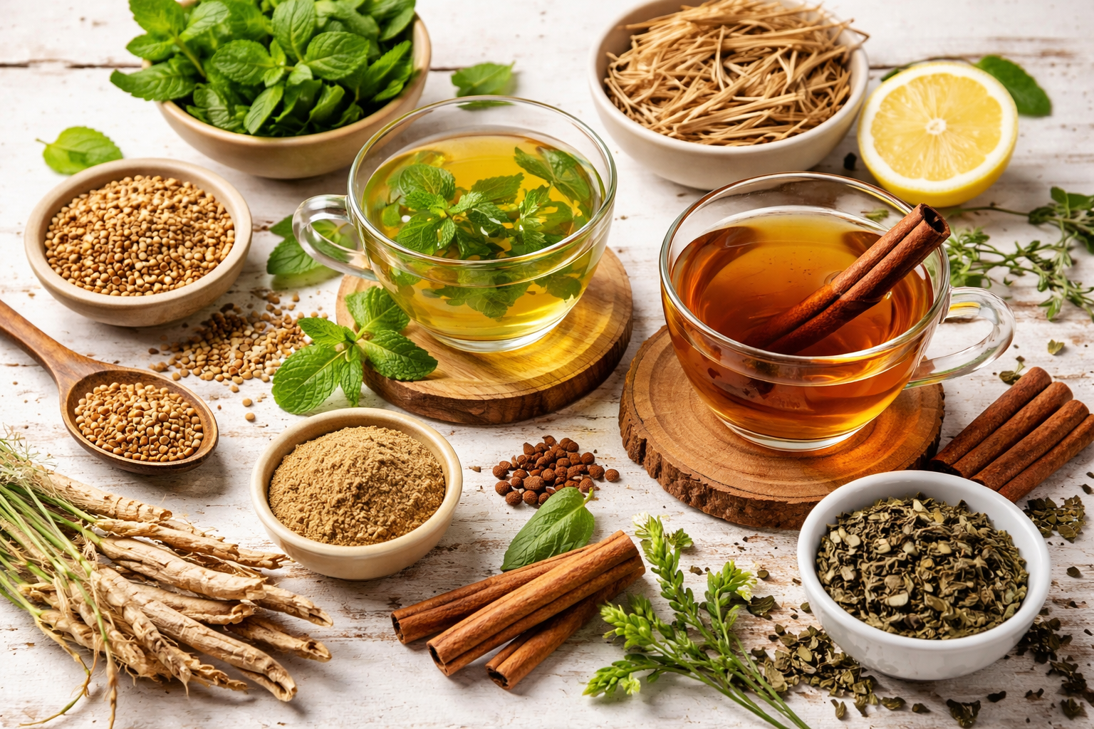 best tea for PCOS with spearmint cinnamon herbal tea for hormone balance and weight management